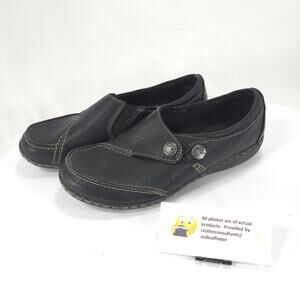 Collection by Clarks Casual Slip On Loafer Flat Womens Size 7.5 15260 Black